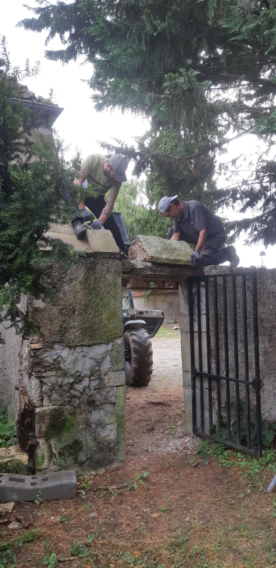 02 - Dépose des couvertines